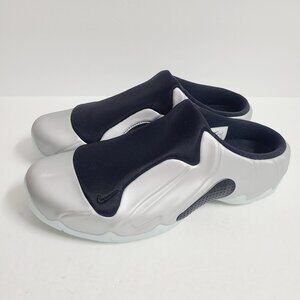 NEW Nike Clogposite Slippers Slides FQ8257-002 Size 9 Silver Chrome Black